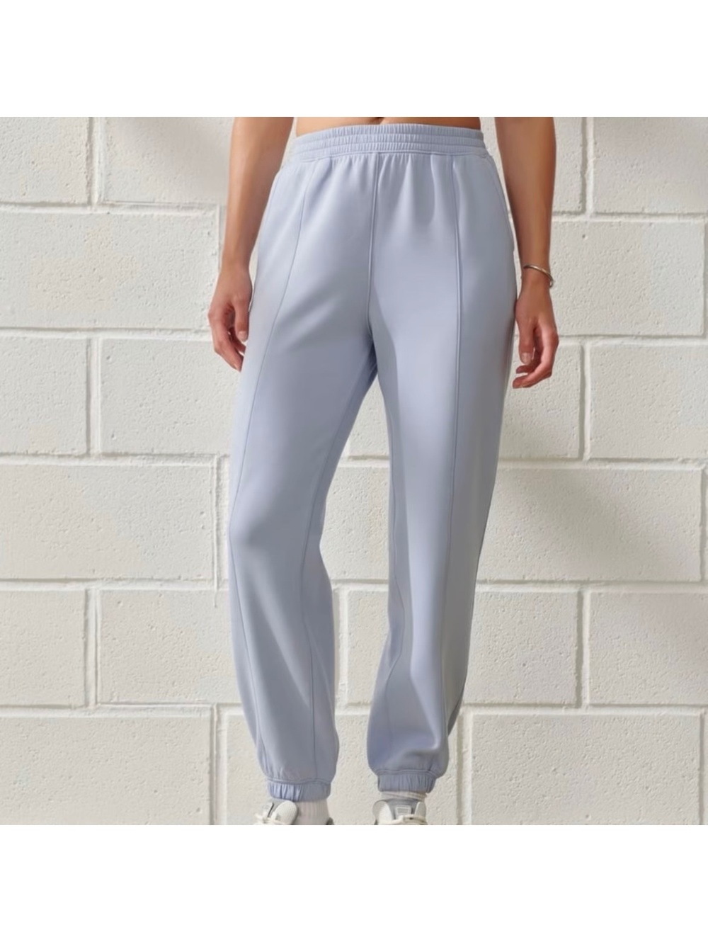 YPB by Abercrombie neoKNIT High Rise Jogger Pants light blue  — Size Small